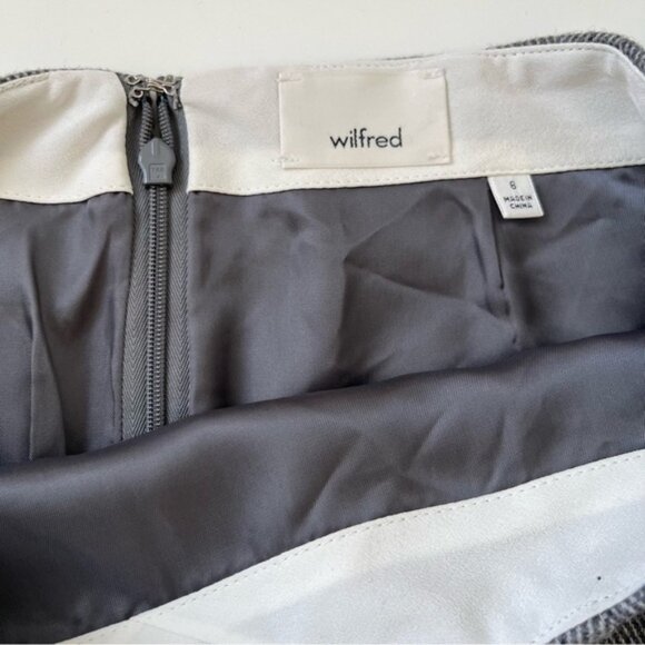 Aritzia Wilfred Wool Cashmere Skirt in Heringbone - Picture 4 of 8